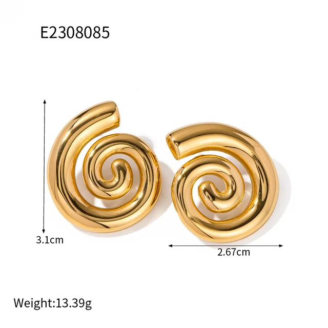 Spiral Hoop Earrings