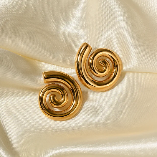 Spiral Hoop Earrings