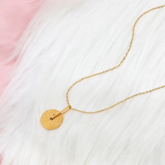 Zodiac Wheel Necklace