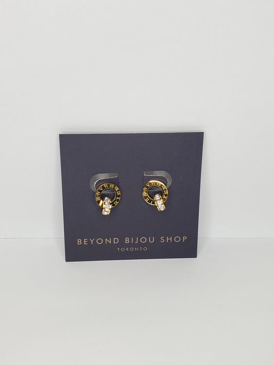 Roman Numeral Stud Earrings