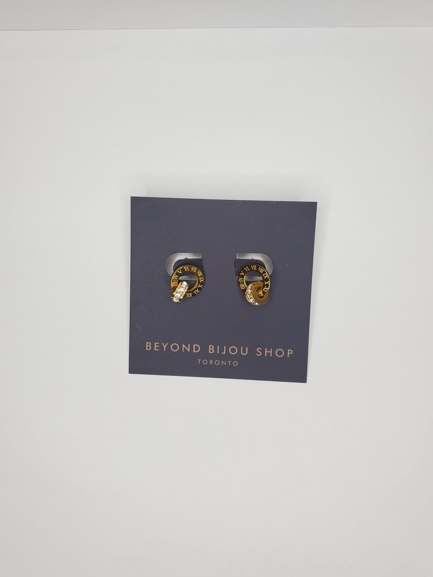 Roman Numeral Stud Earrings