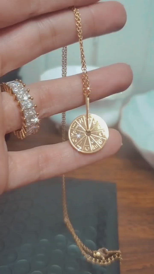 Zodiac Wheel Necklace